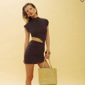 Reformation Alexa Knit Dress Brown - Size M